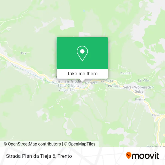 Strada Plan da Tieja 6 map