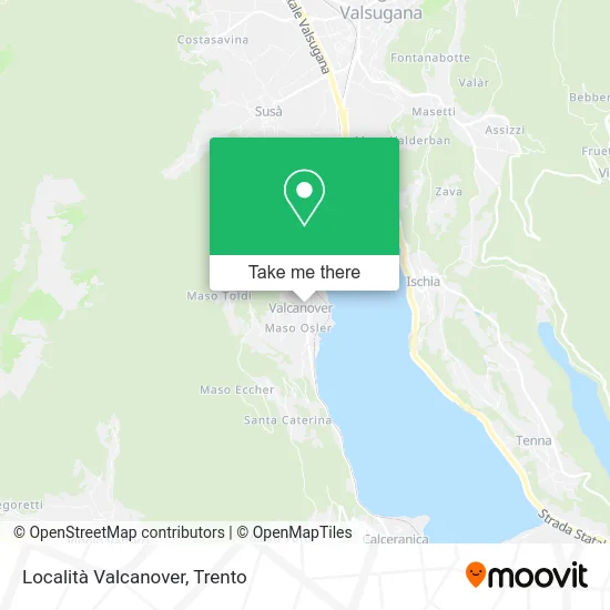 Valcanover Locality map