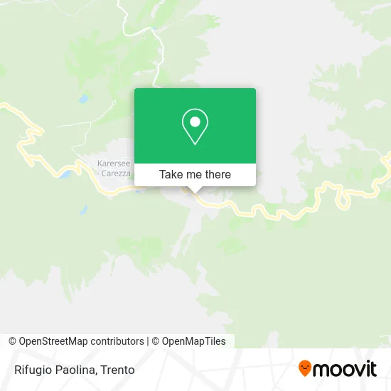 Paolina Mountain Refuge map