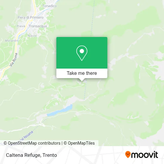 Caltena Refuge map