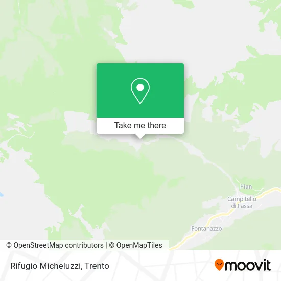 Micheluzzi Mountain Refuge map
