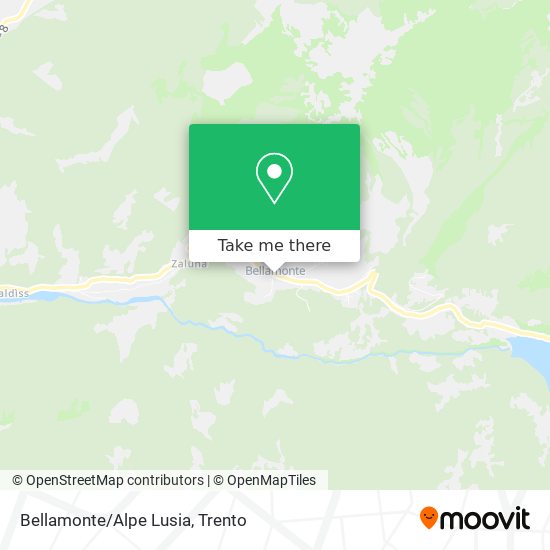 Bellamonte/Alpe Lusia map