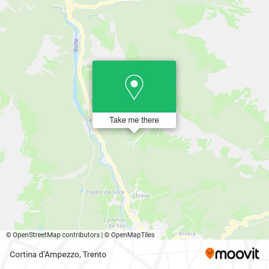 Cortina d'Ampezzo map