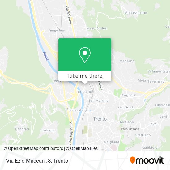 Via Ezio Maccani, 8 map