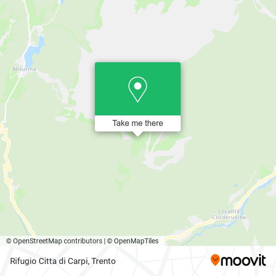 Rifugio Citta di Carpi map
