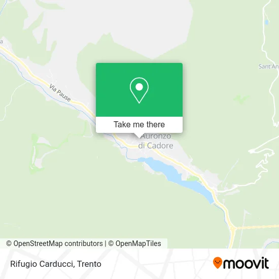 Carducci Mountain Refuge map