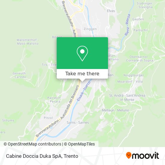 Cabine Doccia Duka SpA map