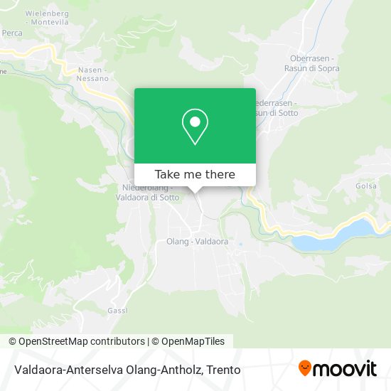 Valdaora-Anterselva Olang-Antholz map