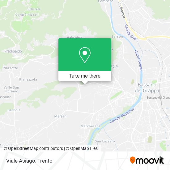 Viale Asiago map