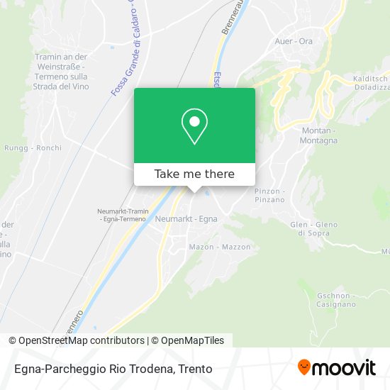 Egna-Parcheggio Rio Trodena map