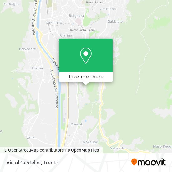 Via al Casteller map