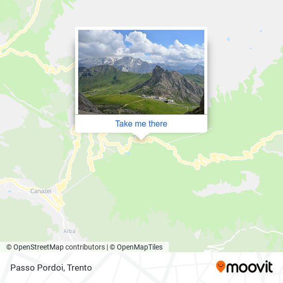 Passo Pordoi map