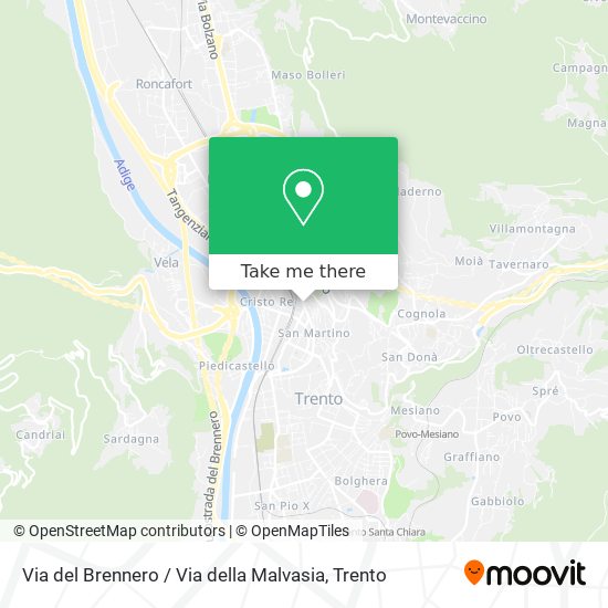 Via del Brennero / Via della Malvasia map