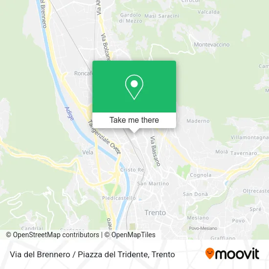Via del Brennero / Piazza del Tridente map