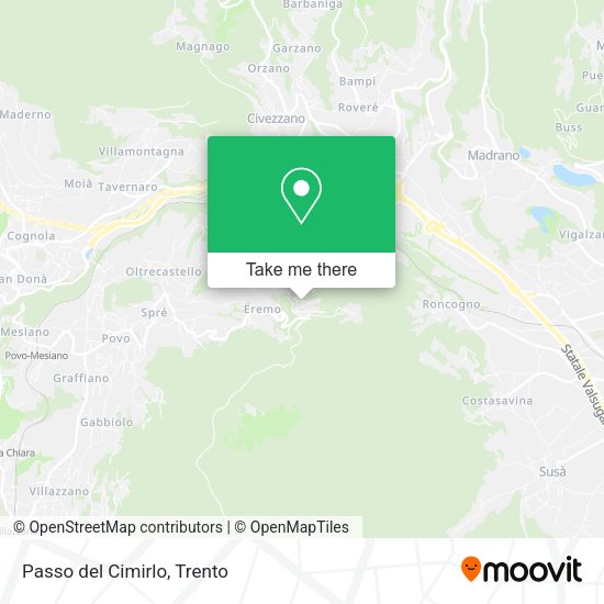 Passo del Cimirlo map