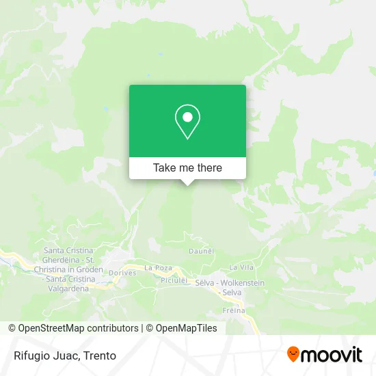 Juac Mountain Refuge map