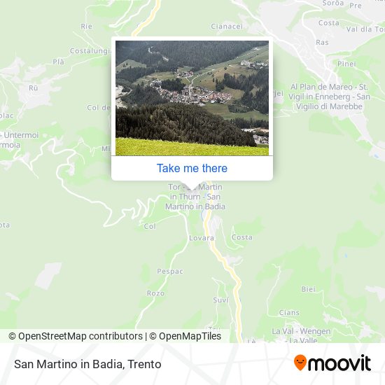 San Martino in Badia map