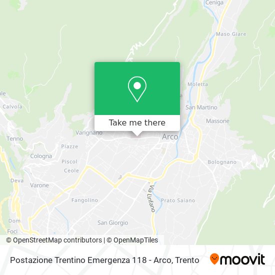 Postazione Trentino Emergenza 118 - Arco map