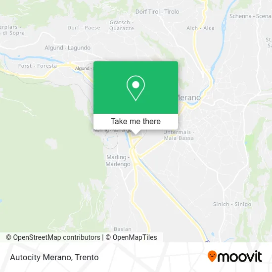 Autocity Merano map