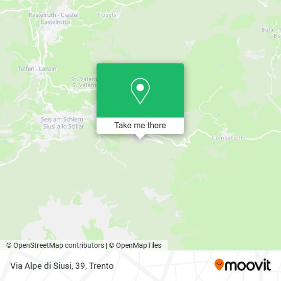 Via Alpe di Siusi, 39 map