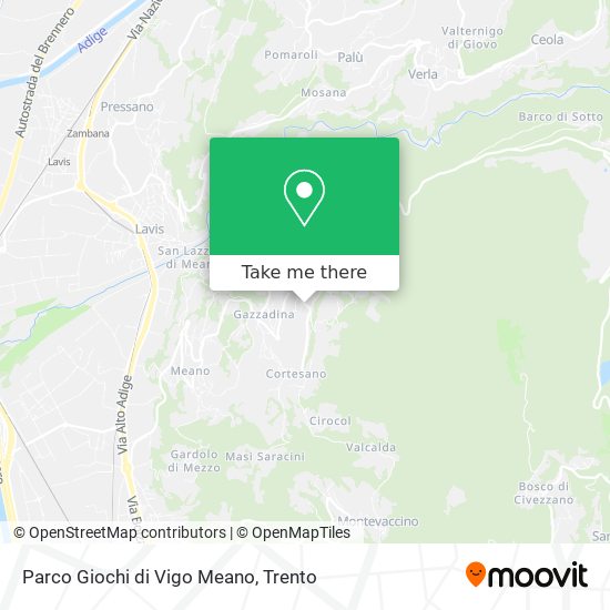 Parco Giochi di Vigo Meano map