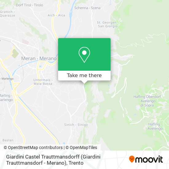 Giardini Castel Trauttmansdorff (Giardini Trauttmansdorf - Merano) map