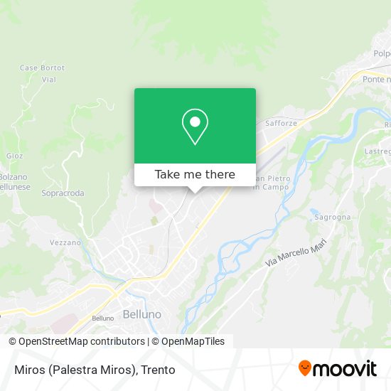 Miros (Palestra Miros) map