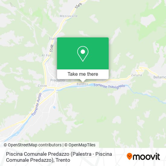 Piscina Comunale Predazzo map