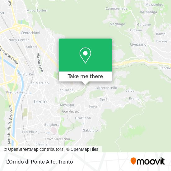 L'Orrido di Ponte Alto map