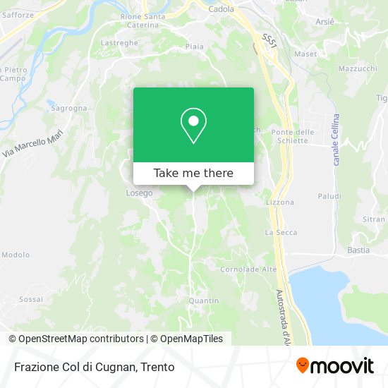Frazione Col di Cugnan map
