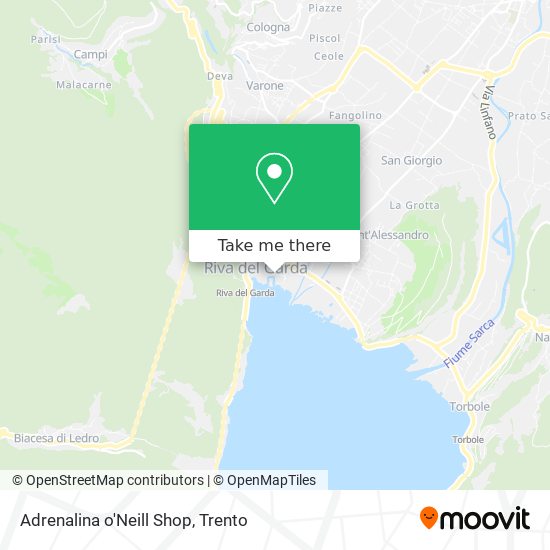 Adrenalina o'Neill Shop map