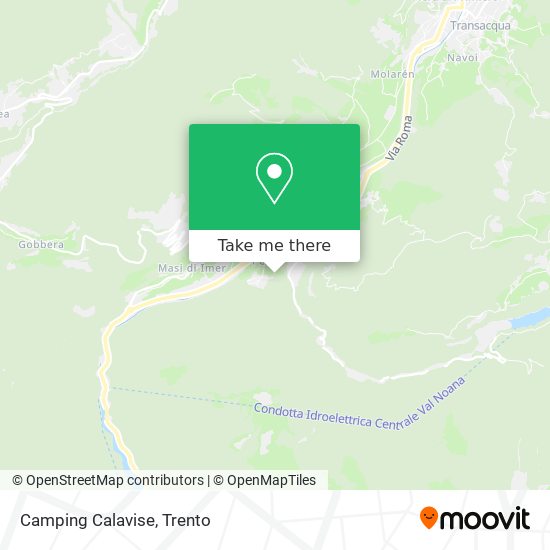 Camping Calavise map