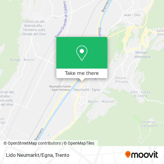 Lido Neumarkt/Egna map