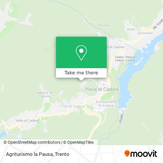 Agriturismo la Pausa map