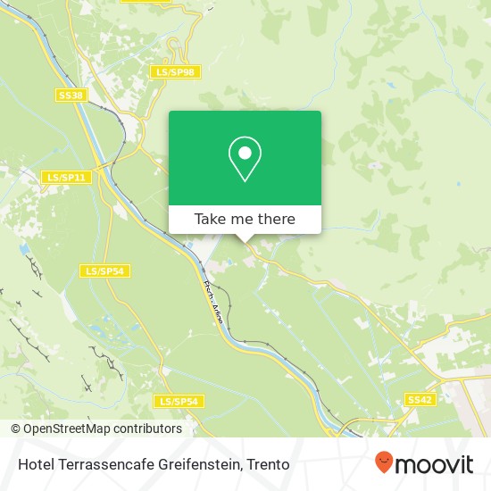 Hotel Terrassencafe Greifenstein, Via Bolzano, 2 39018 Terlano map