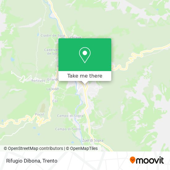 Rifugio Dibona map