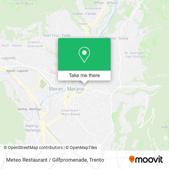 Meteo Restaurant / Gilfpromenade map