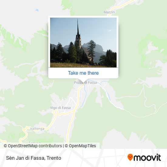 Sèn Jan di Fassa map