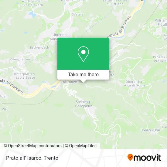 Prato all' Isarco map