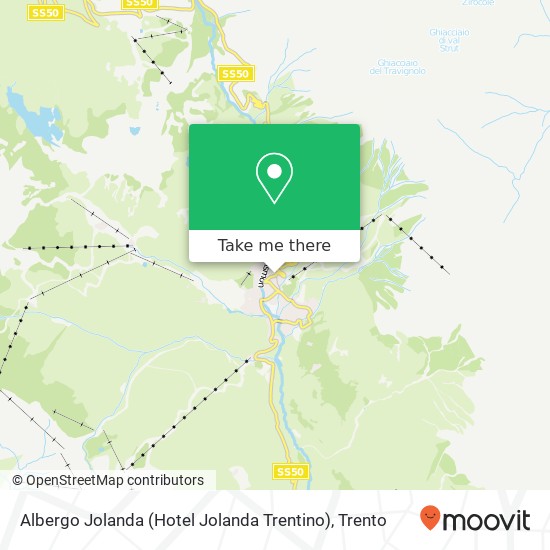 Albergo Jolanda (Hotel Jolanda Trentino) map