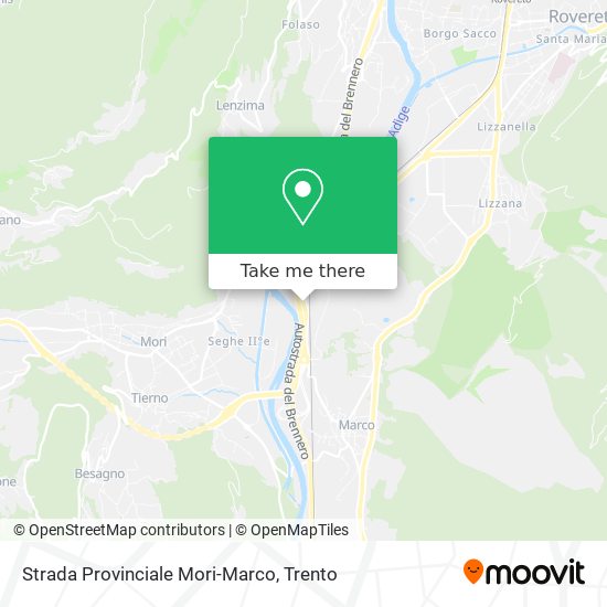 Strada Provinciale Mori-Marco map