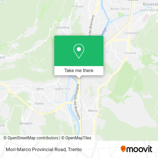 Mori-Marco Provincial Road map