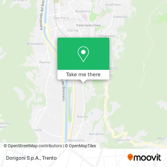Dorigoni S.p.A. map