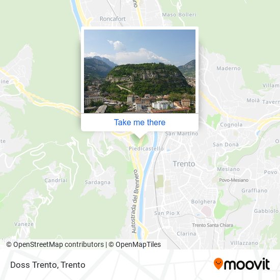 Doss Trento map