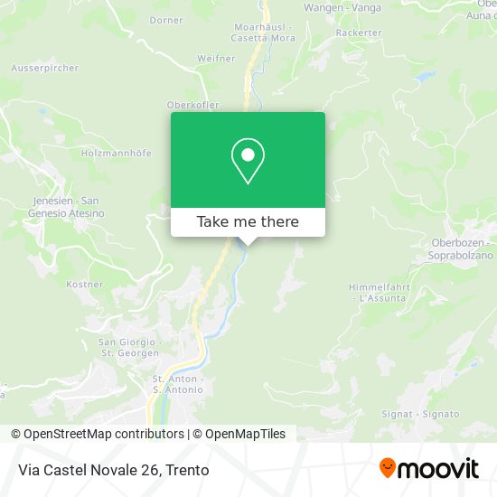 Via Castel Novale 26 map