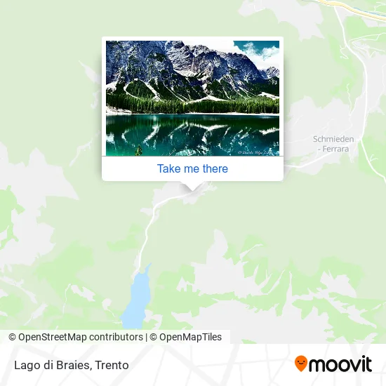 Lago di Braies map