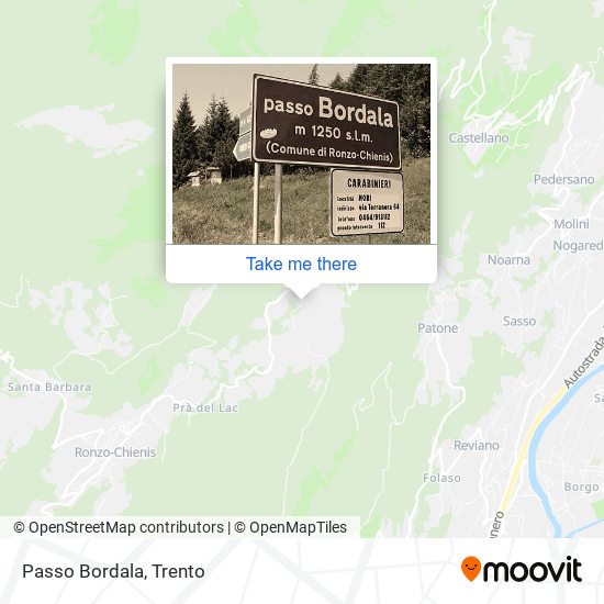 Passo Bordala map