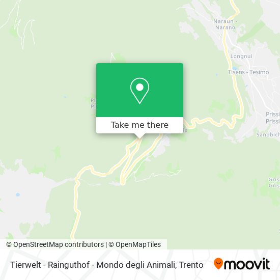 Tierwelt - Rainguthof - Mondo degli Animali map