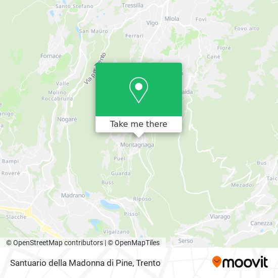 Santuario della Madonna di Pine map