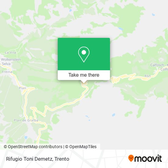 Rifugio Toni Demetz map